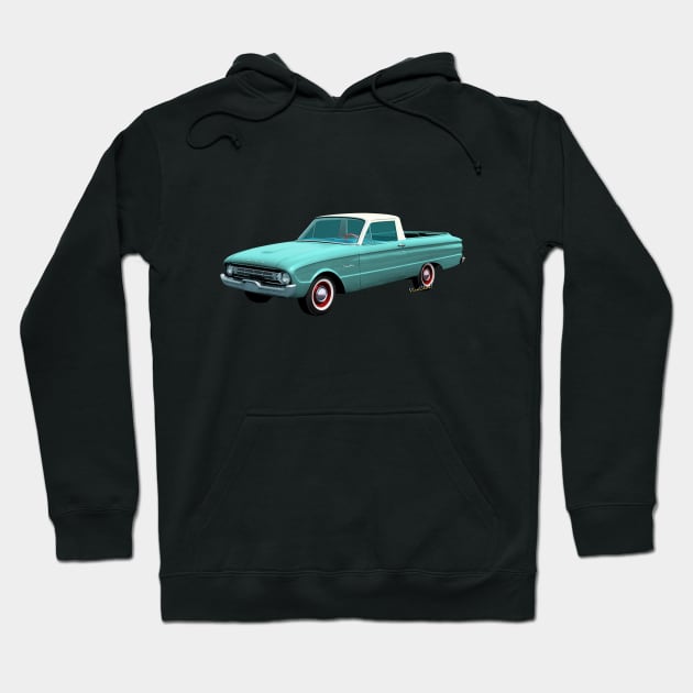 2nd Generation Falcon Ranchero 1960 Hoodie by vivachas